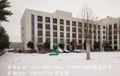 石家庄同仁医学院雪后校园美景