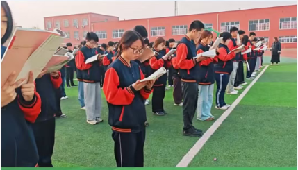 河北同仁医学中等专业学校课外活动晨读.png